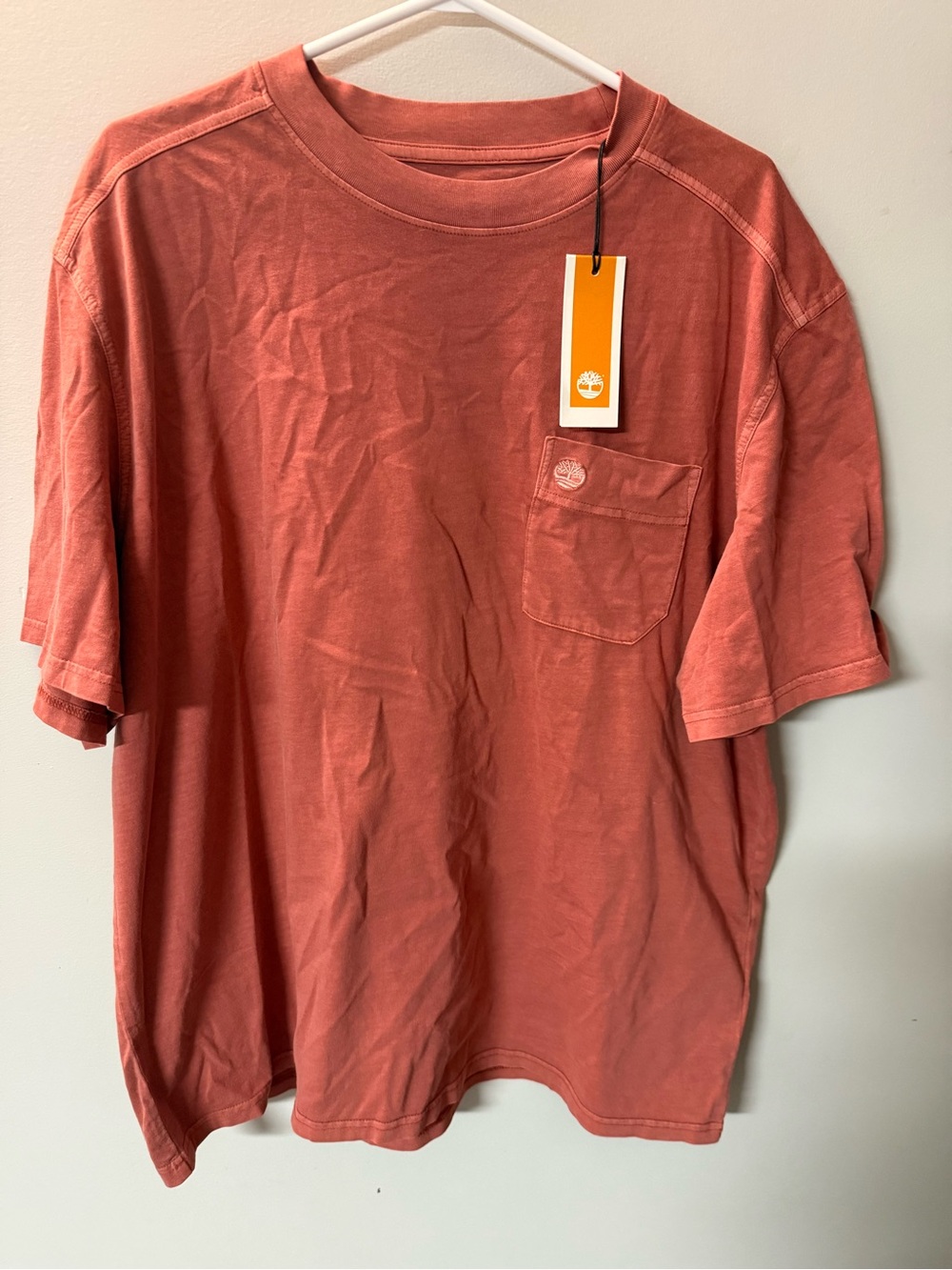 Timberland Men's Short Sleeve Pocket Tee - Terracotta